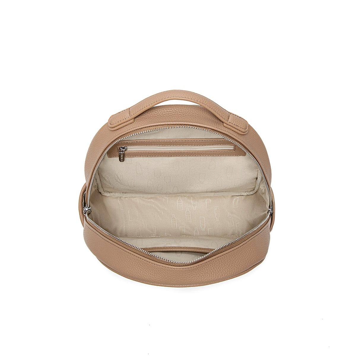 day & mood hannah leather backpack Hannah Backpack Bag Latte Pebbled