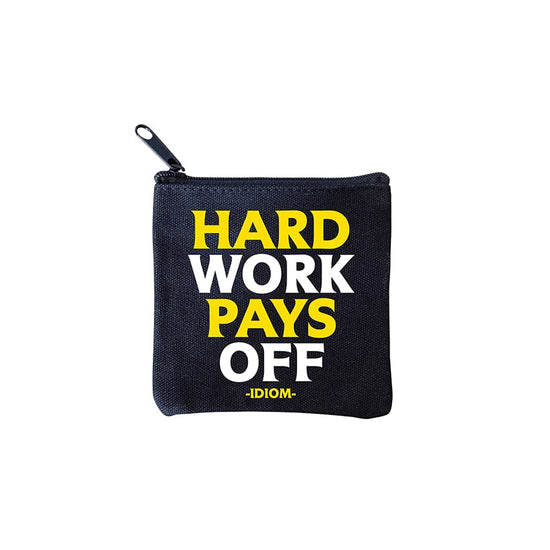 BAG "hard work pays off" mini pouch