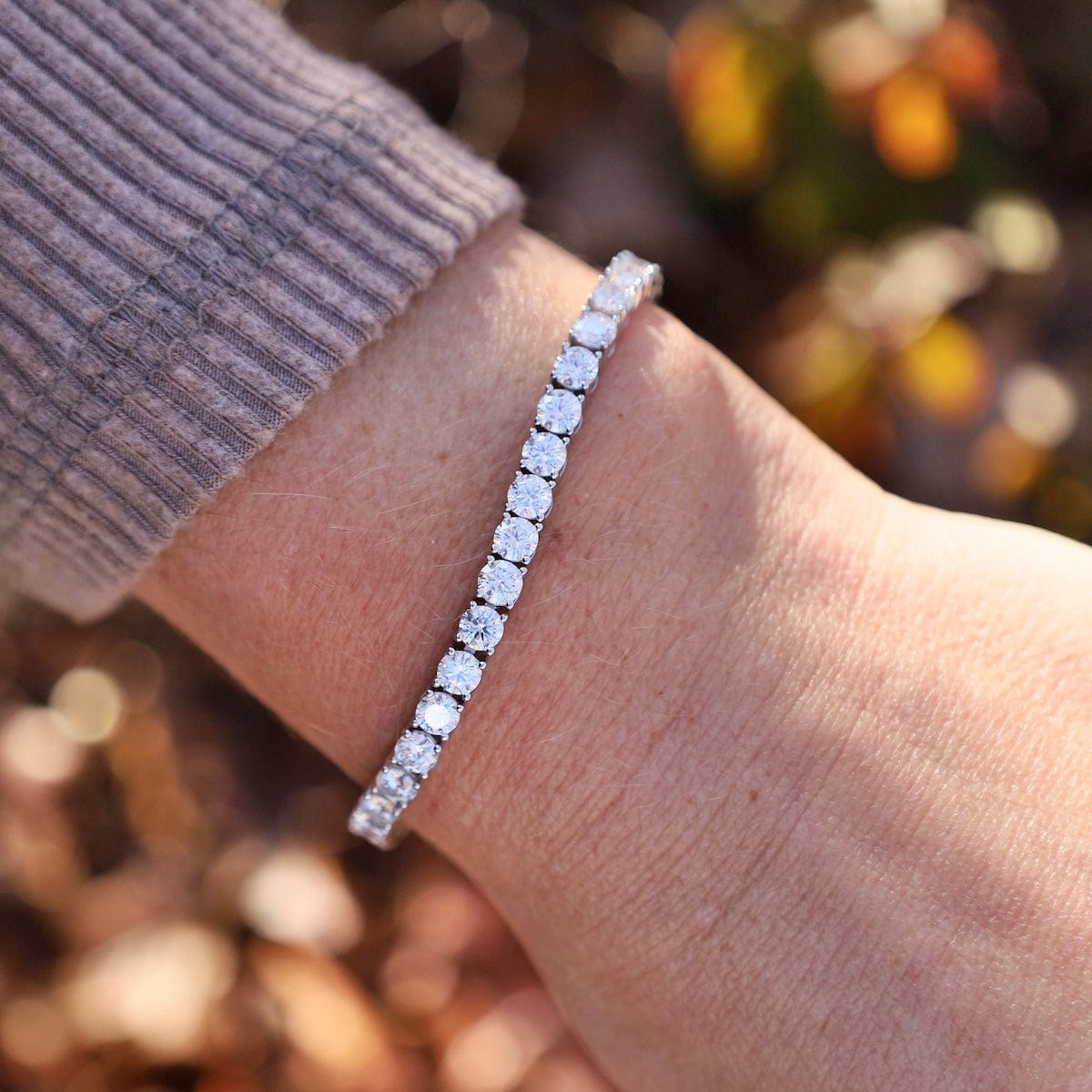 4mm Moissanite Tennis Bracelet – Dandelion Jewelry 4mm Moissanite Tennis Bracelet – Dandelion Jewelry