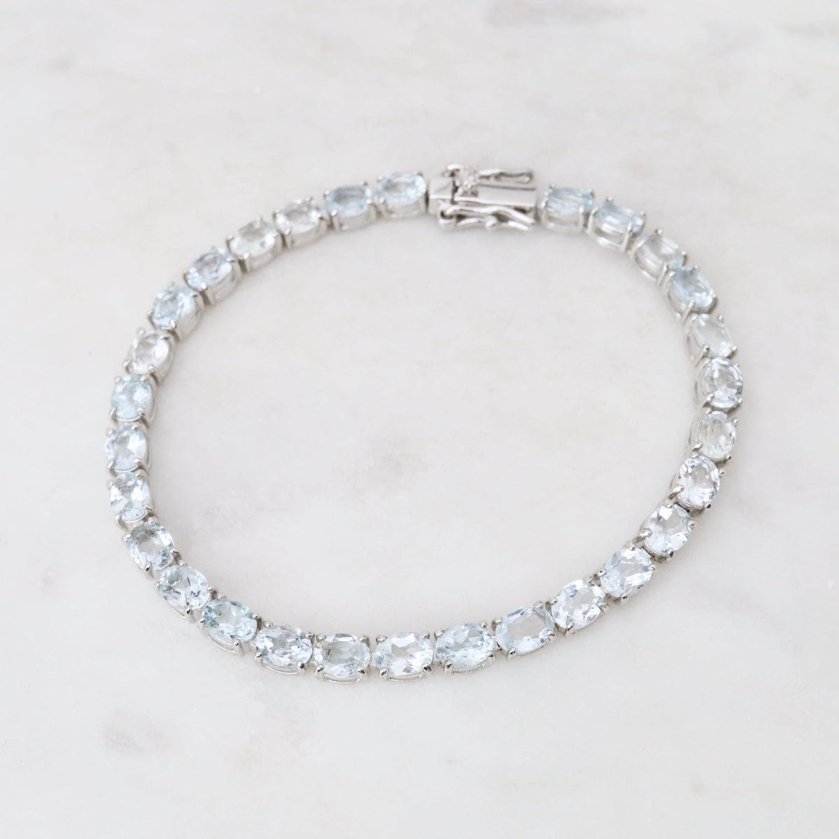 Oval Aquamarine Tennis Bracelet – Dandelion Jewelry
