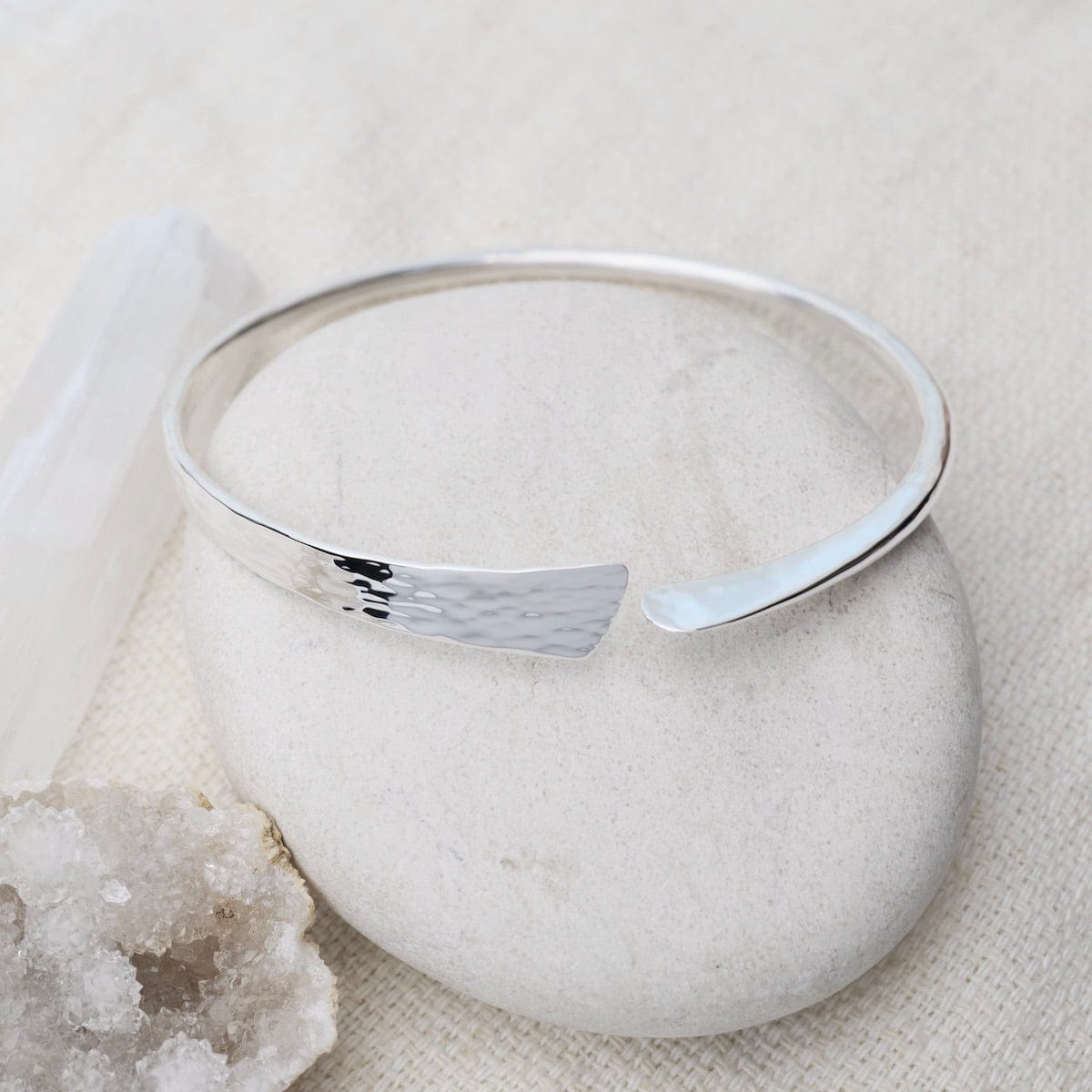 BRC Hammered Bangle with Mis-Matched Ends