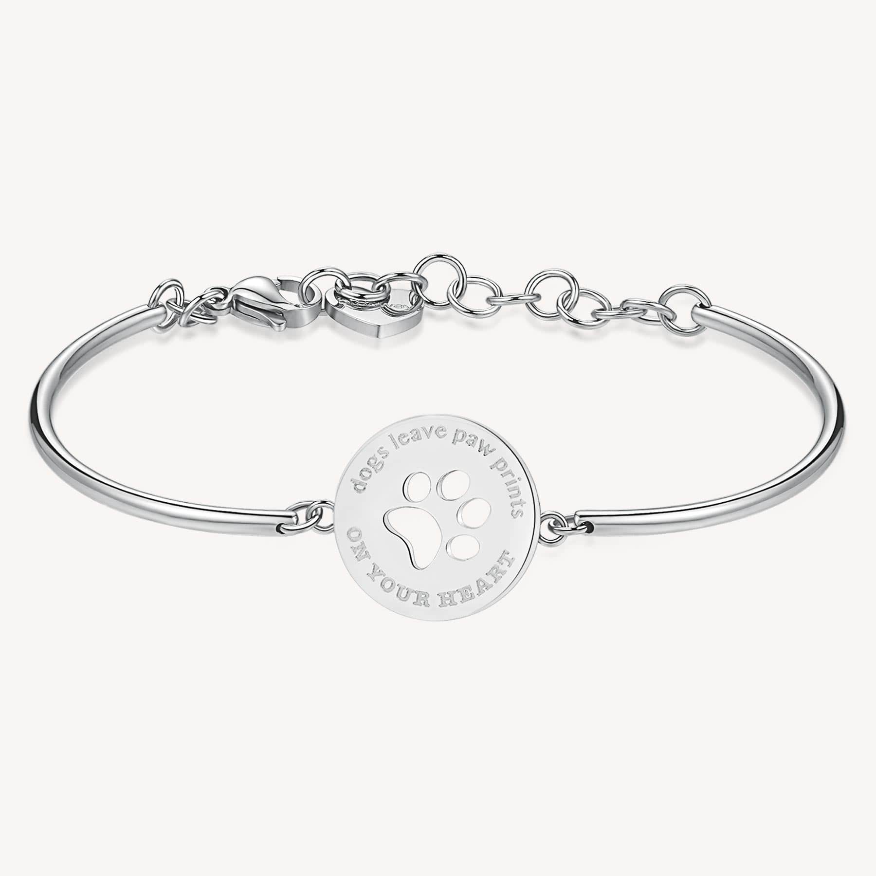 Dogs Leave Paw Prints Bangle Bracelet Dogs Leave Paw Prints Bangle Bracelet