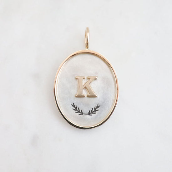 CHM Initial Oval Charm