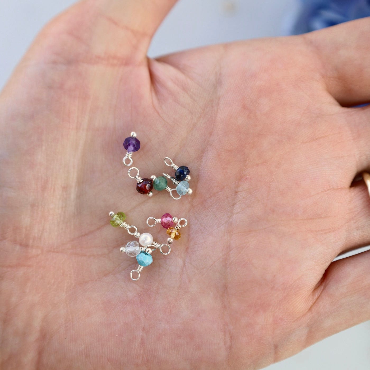 Tiny May Birthstone Emerald – Dandelion Jewelry - Main Image