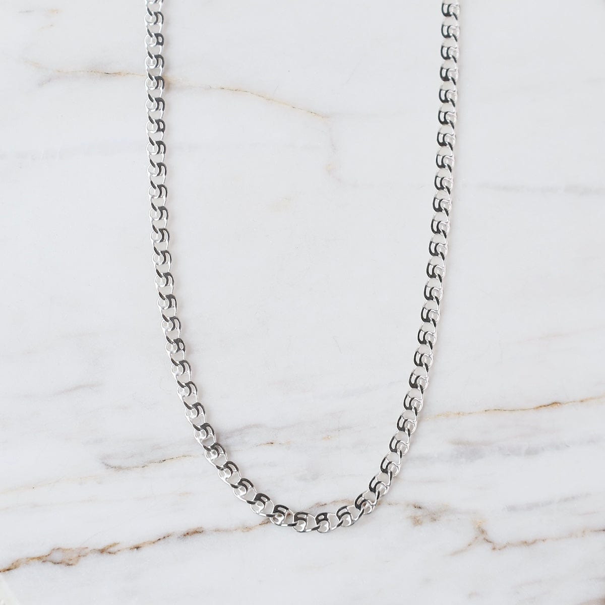 CHN 16" Sterling Silver Love Link Chain