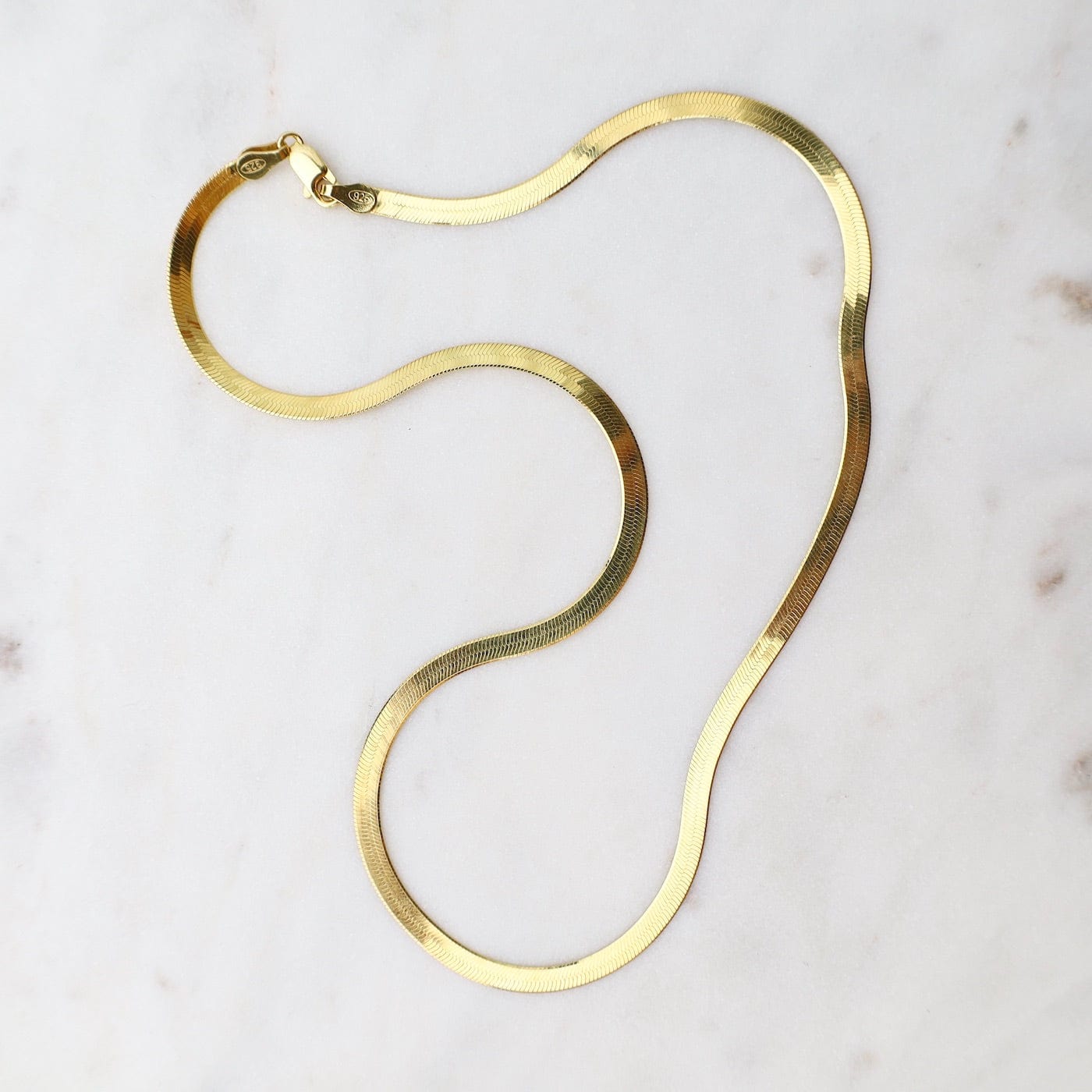 CHN-GPL 16" Gold Plated Herringbone Chain