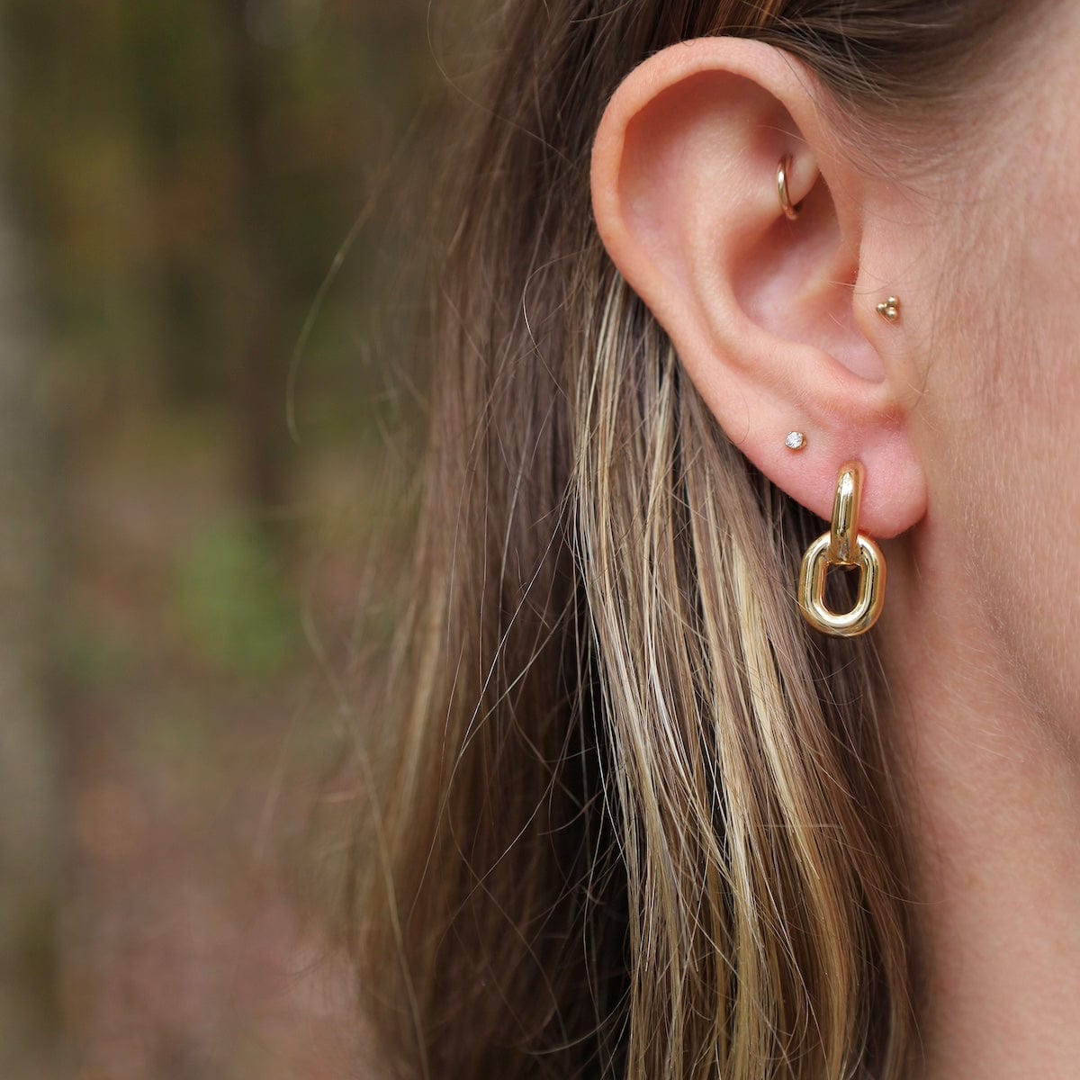 cool small hoops for double piercing