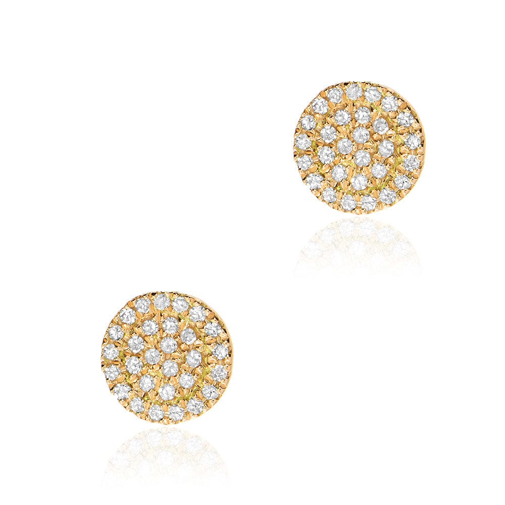 Round Button Disc Lapis Stud Earrings Round Button Disc Lapis Stud Earrings
