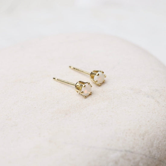 EAR-14K Tiny Opal 14k Post Earrings