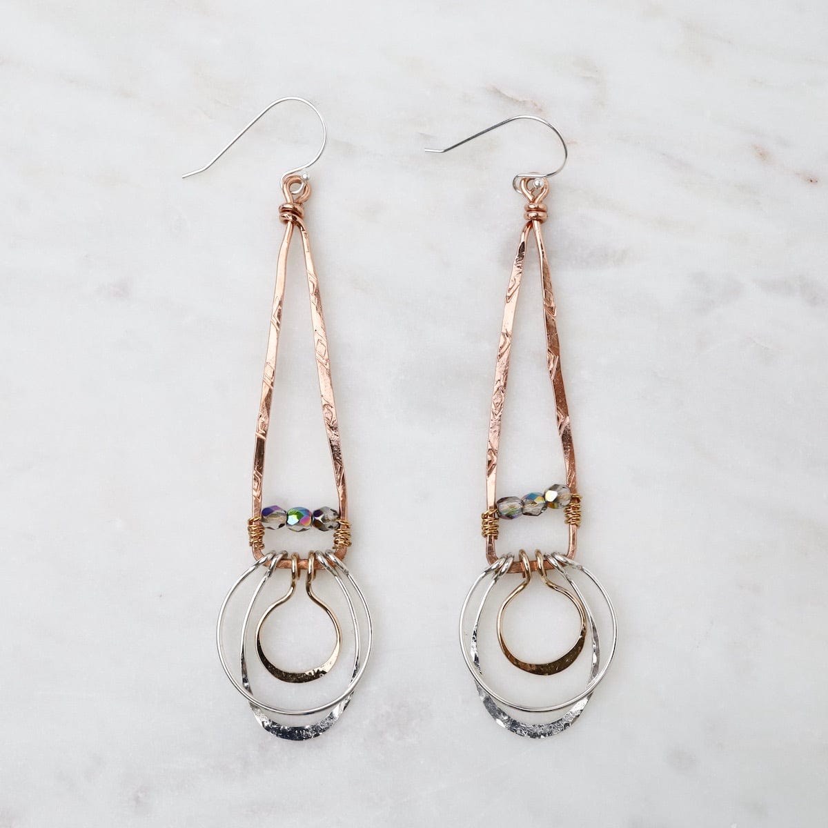 Acute Copper Earrings – Dandelion Jewelry