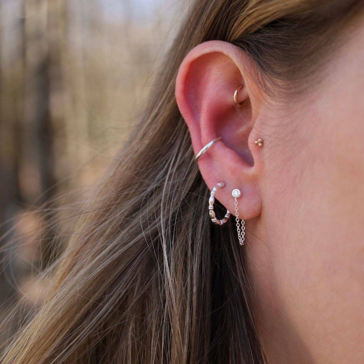 Sterling Silver Simple Thin Ear Cuff – Dandelion Jewelry