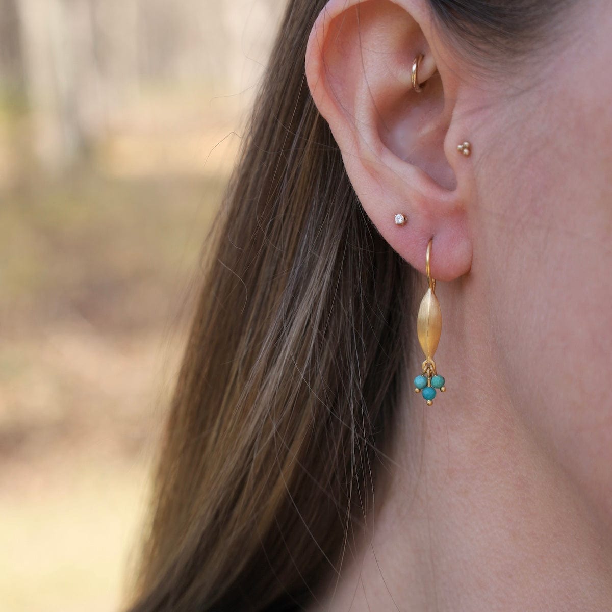 EAR-GPL Bliss Shaded Turquoise Earrings