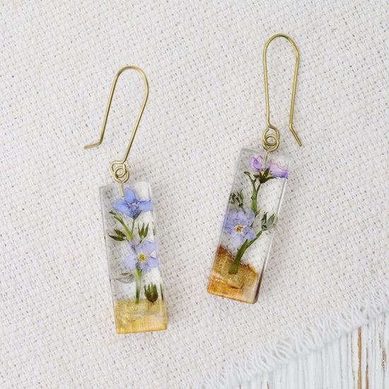 EAR-GPL Botanical "Remembrance Collection" Forget Me Not E