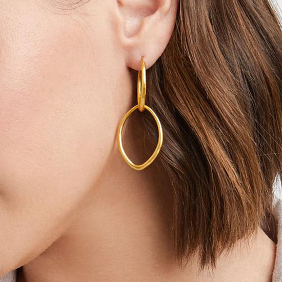 EAR-GPL Fleur-de-lis 2-in-1 Earrings