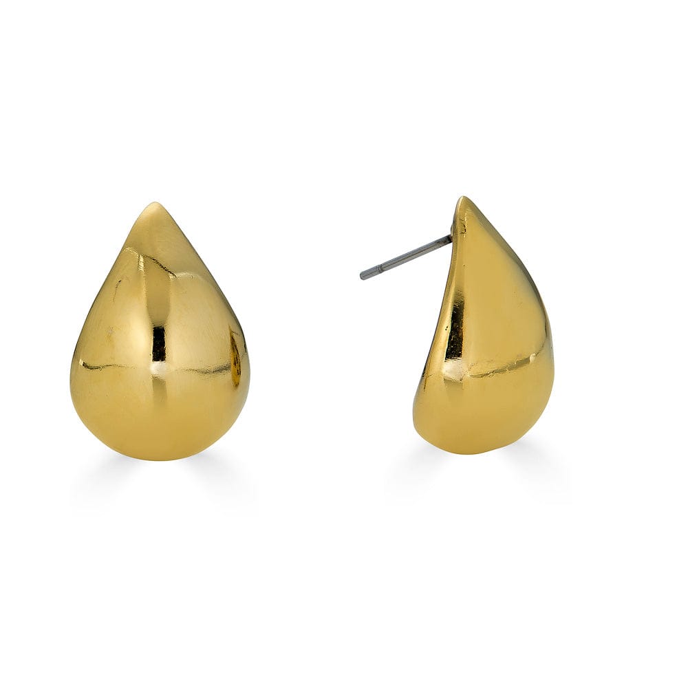 Gold Teardrop Studs – Dandelion Jewelry