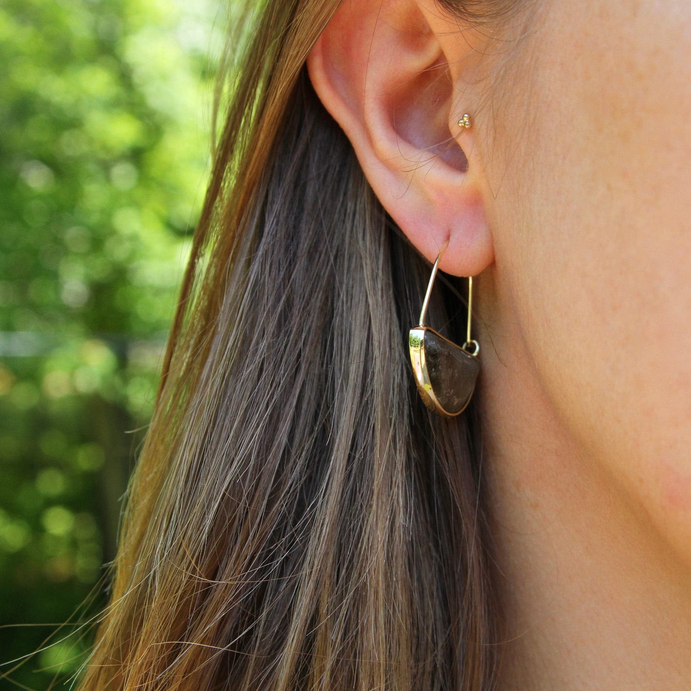 Hoop Prism Labradorite Earring Hoop Prism Labradorite Earring