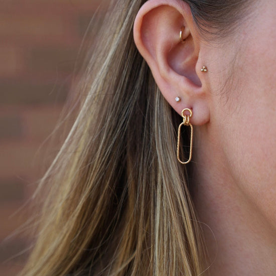EAR-GPL Yellow Gold Plated Kira Earrings