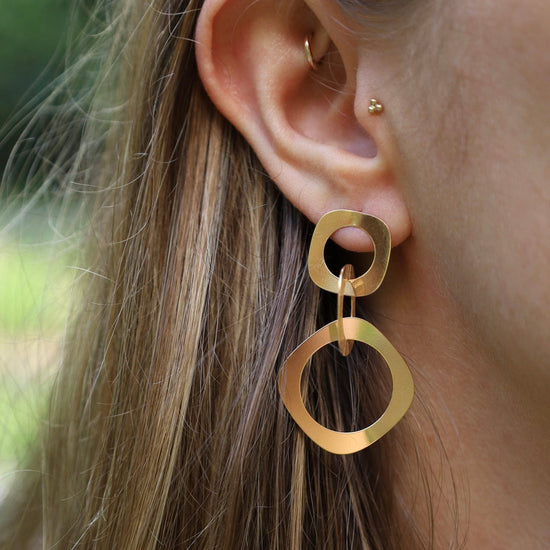 EAR-GPL Yellow Gold Plated Lizette Earrings
