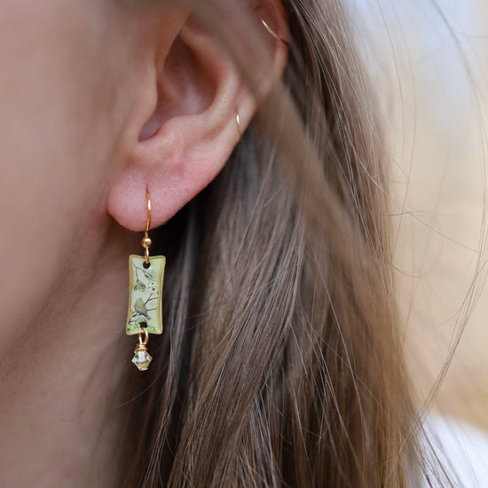 EAR-JM Jonquil with Crystal Drop Earrings