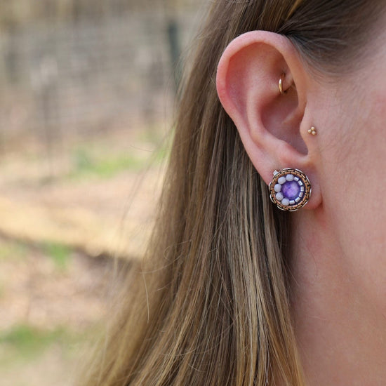 EAR-JM Plum Blossom Post Earrings
