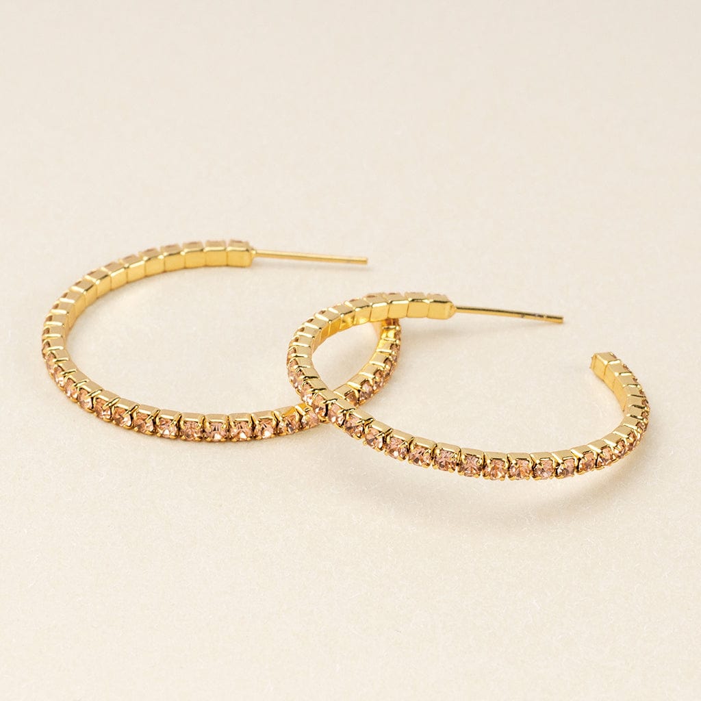 Sparkle Champagne Hoops Sparkle Champagne Hoops