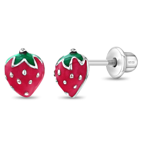 EAR Summer Strawberry Girl Earrings - Screw Back