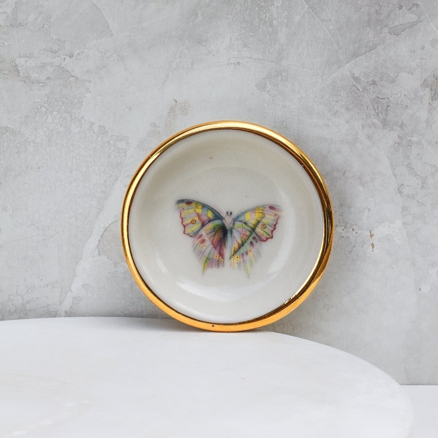 GIFT Pastel Butterfly Trinket Dish