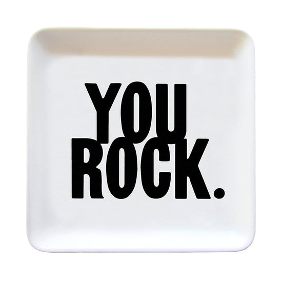 GIFT "you rock." trinket dish
