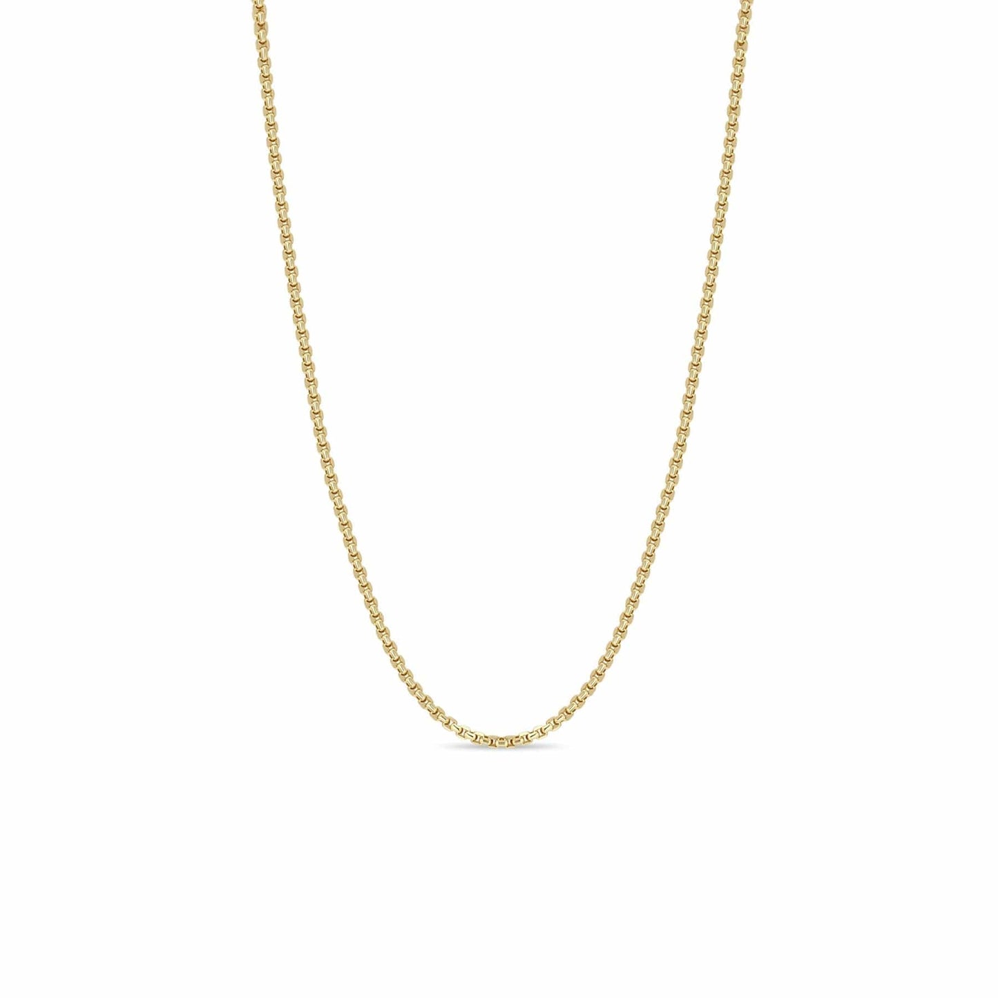 NKL-14K 14k Gold Extra Small Box Chain Necklace