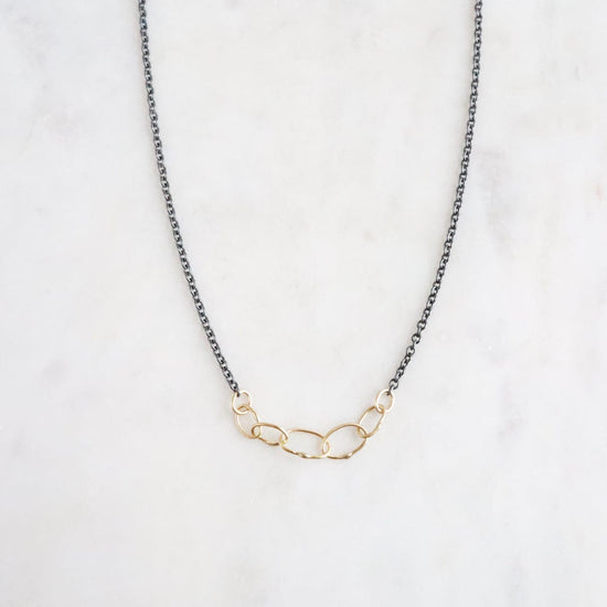 NKL-18K Babble Two Tone Necklace