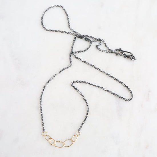 NKL-18K Babble Two Tone Necklace
