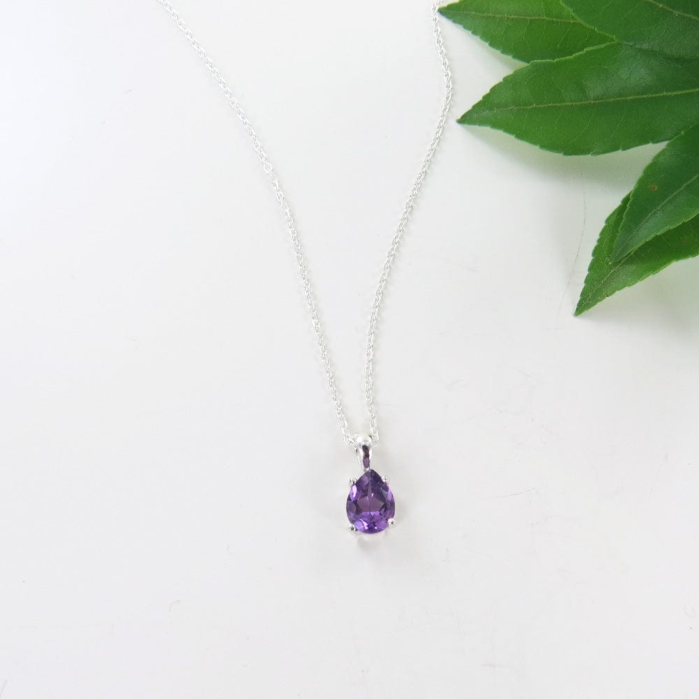 Amethyst prong high quality pendant