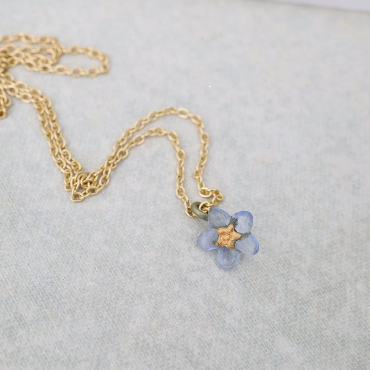 Forget Me Not Single Flower Pendant Necklace – Dandelion Jewelry