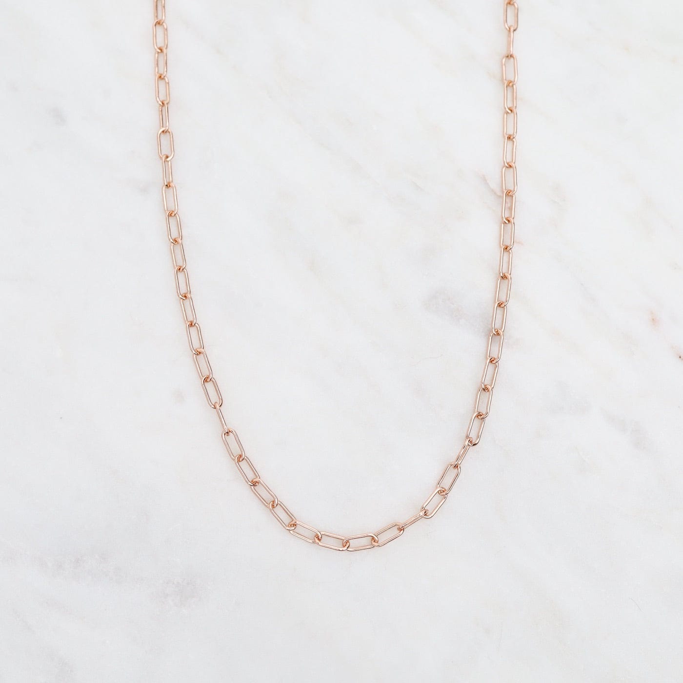 NKL-GF 16" Rose Gold Filled Round Drawn Cable Chain Necklace