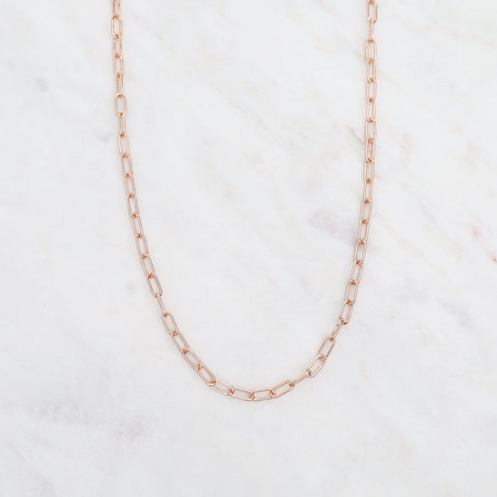 NKL-GF 16" Rose Gold Filled Round Drawn Cable Chain Necklace