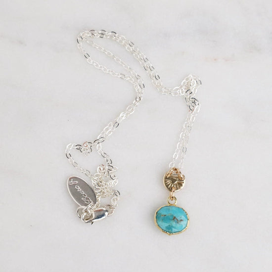 NKL-GF Small Turquoise Pendant Necklace