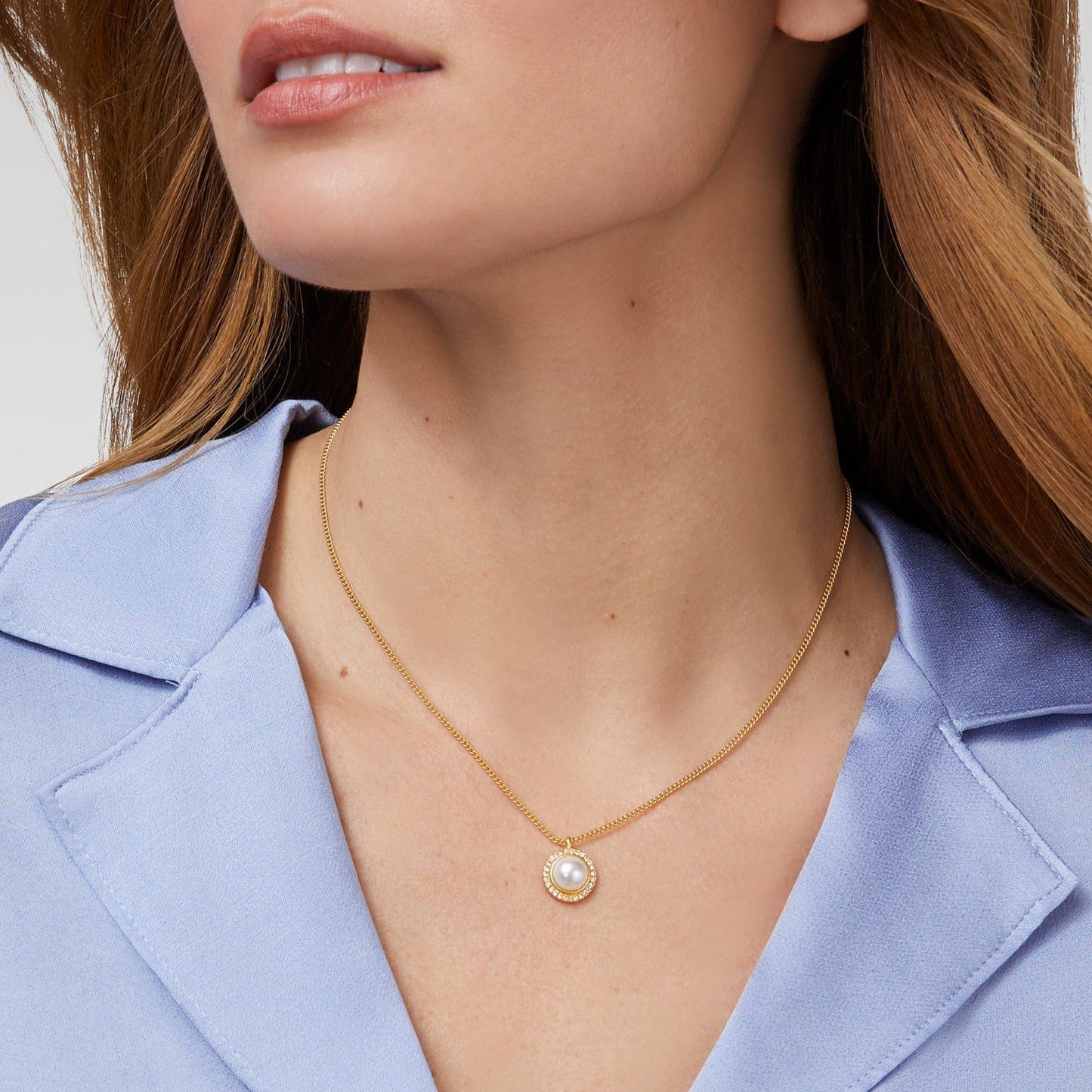 NKL-GPL Odette Pearl Solitaire Necklace