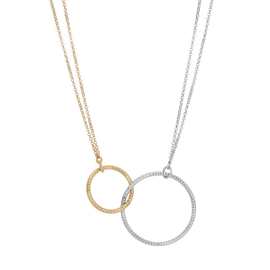 NKL-GPL Sterling Silver & Gold Plated Harmonic Necklace