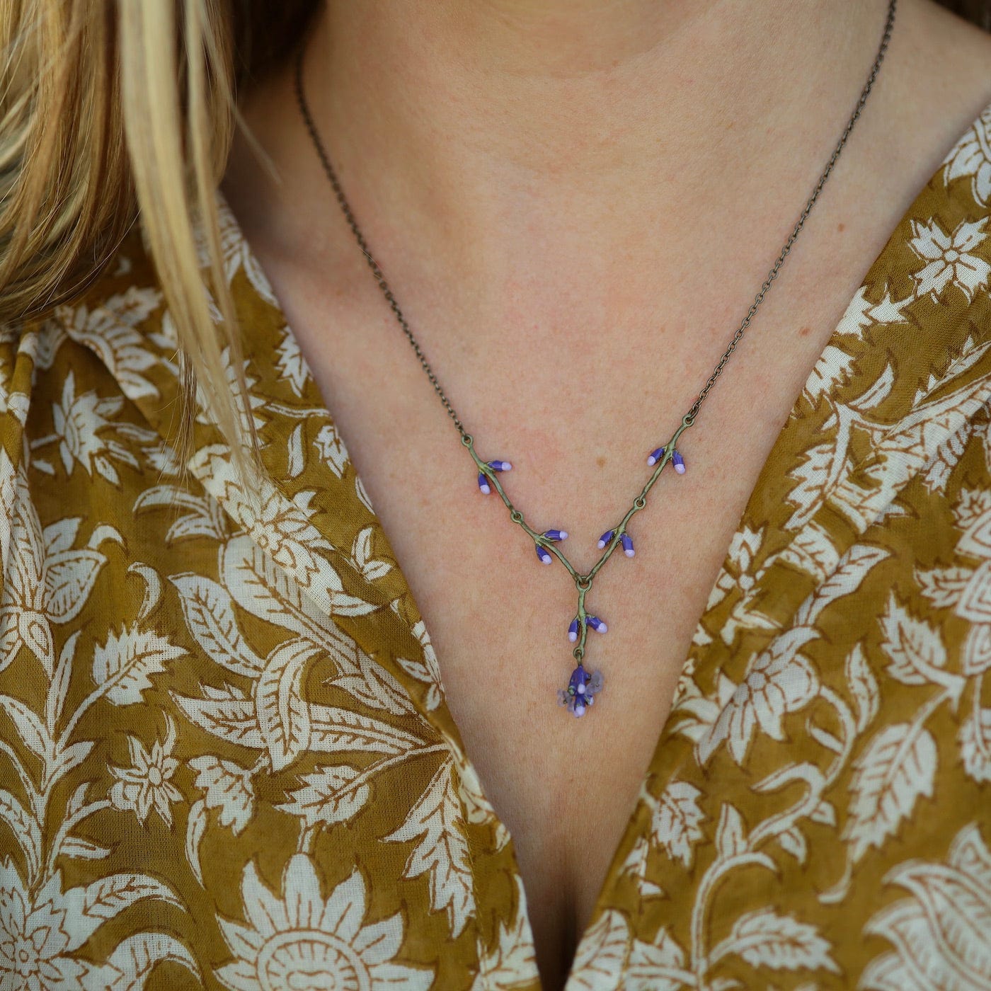 lavender flower jewellery Lavender Necklace