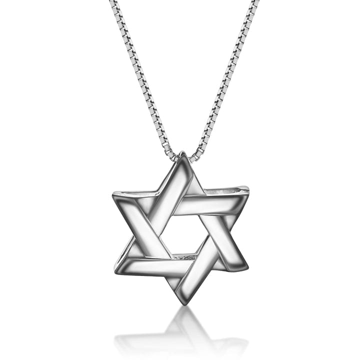 NKL Lineal Star of David Necklace -24"