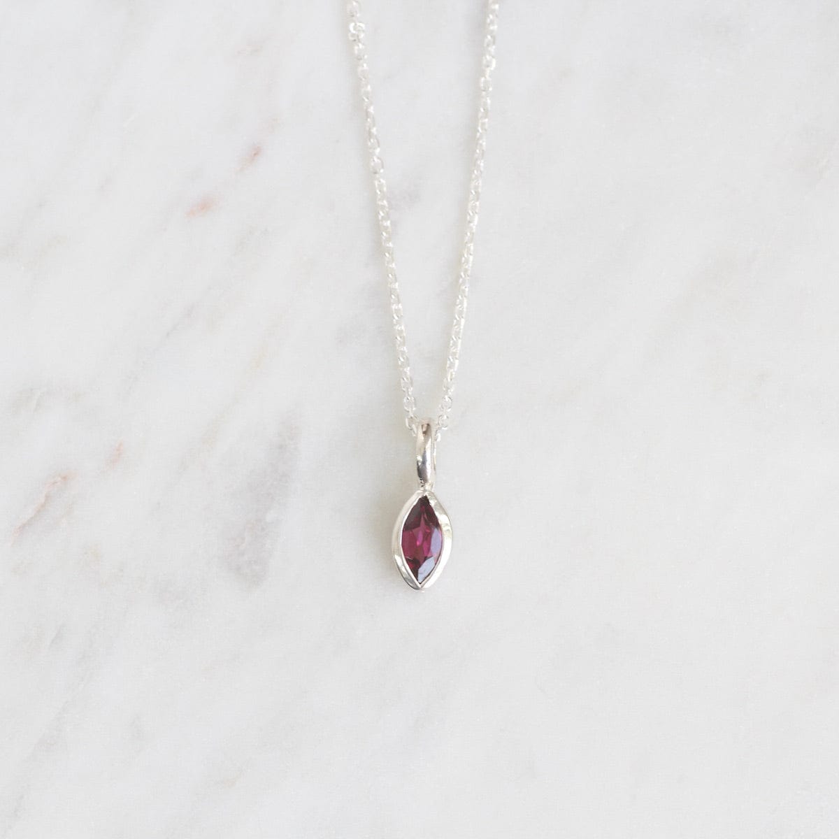 NKL Marquise Rhodolite Garnet Pendant