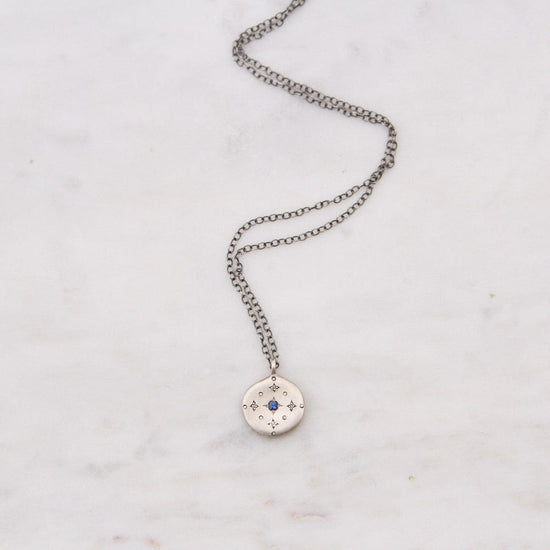NKL New Moon Pendant with Sapphire