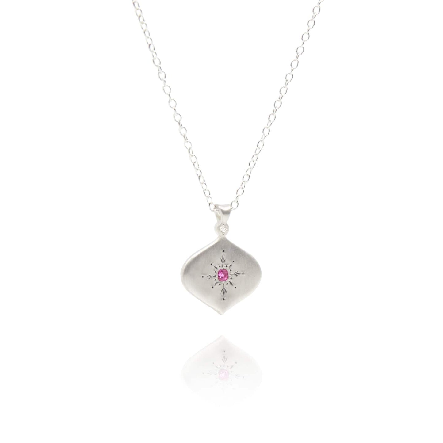 NKL North Star Pendant in Pink Sapphire