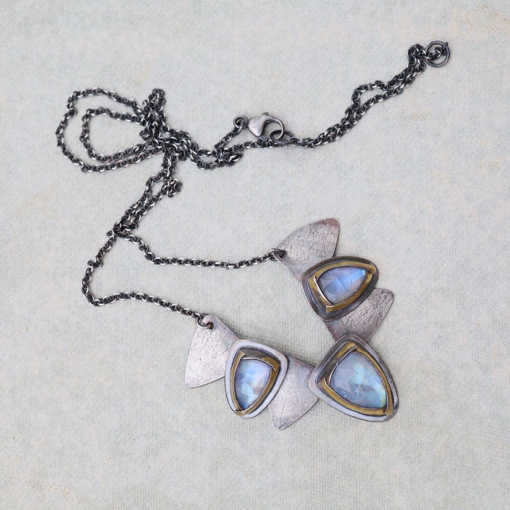 NKL Petal Pivot Necklace with Moonstone