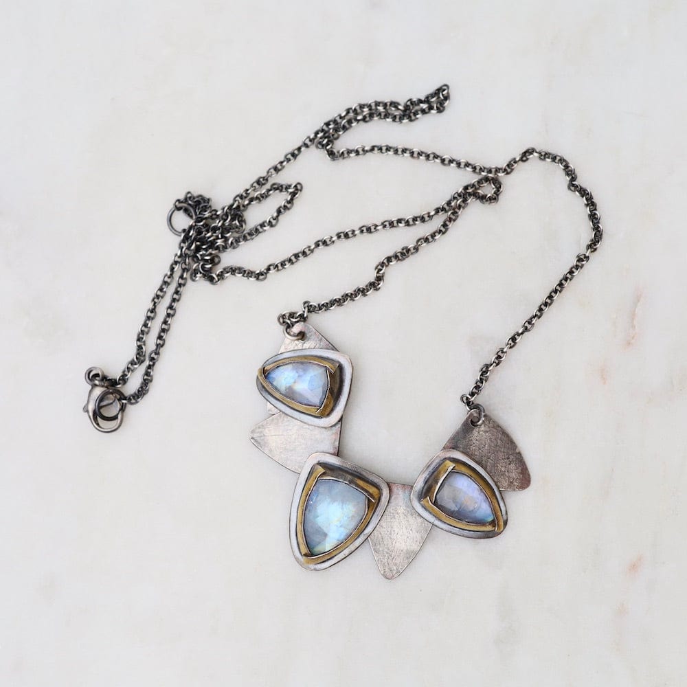 NKL Petal Pivot Necklace with Moonstone