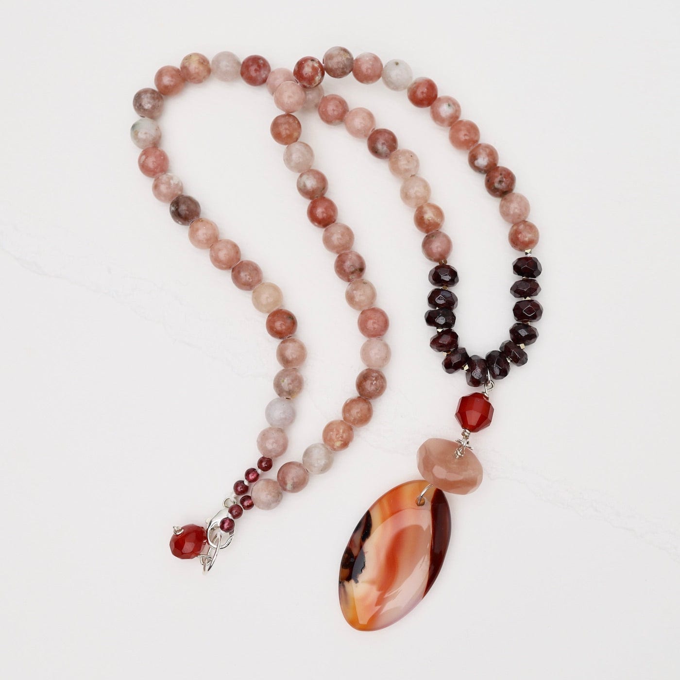 NKL Pink Stone Mix Necklace