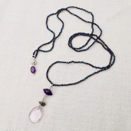 NKL Pyrite with Amethyst Necklace