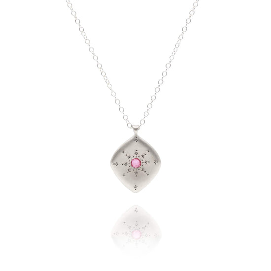 NKL Stargaze Pendant with Pink Sapphire
