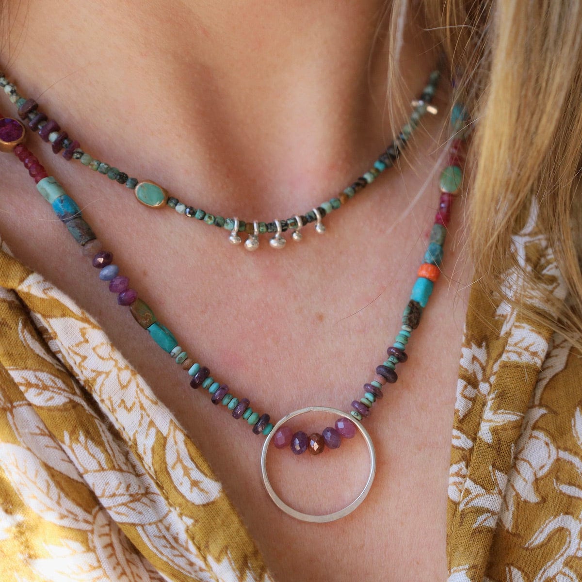 NKL Tiddlywink with Circle Necklace