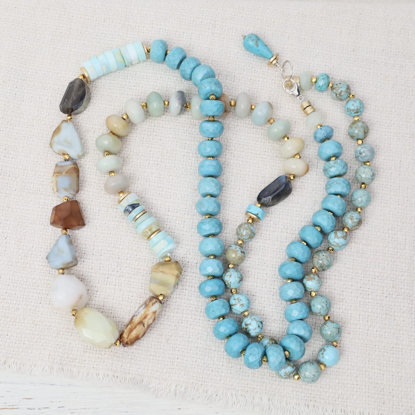 Turquoise Mix Long Necklace – Dandelion Jewelry